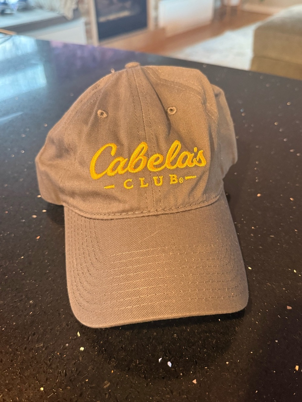 Cabela's Olive Green Cap with Yellow Embroidered Logo